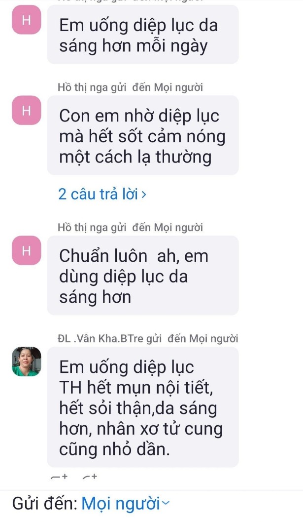 Diệp lục TH Health giúp da sáng dần và mịn màng