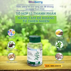 Viên uống tăng sức đề kháng Blissberry Purehealth Immune K22