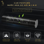 Nước hoa xe hơi Mine Đen điều hòa không khí - Hương Gỗ ấm Mine Car Perfume Midnight - Wood