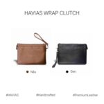 Túi da cầm tay Clutch WRAP HAVIAS 2 màu