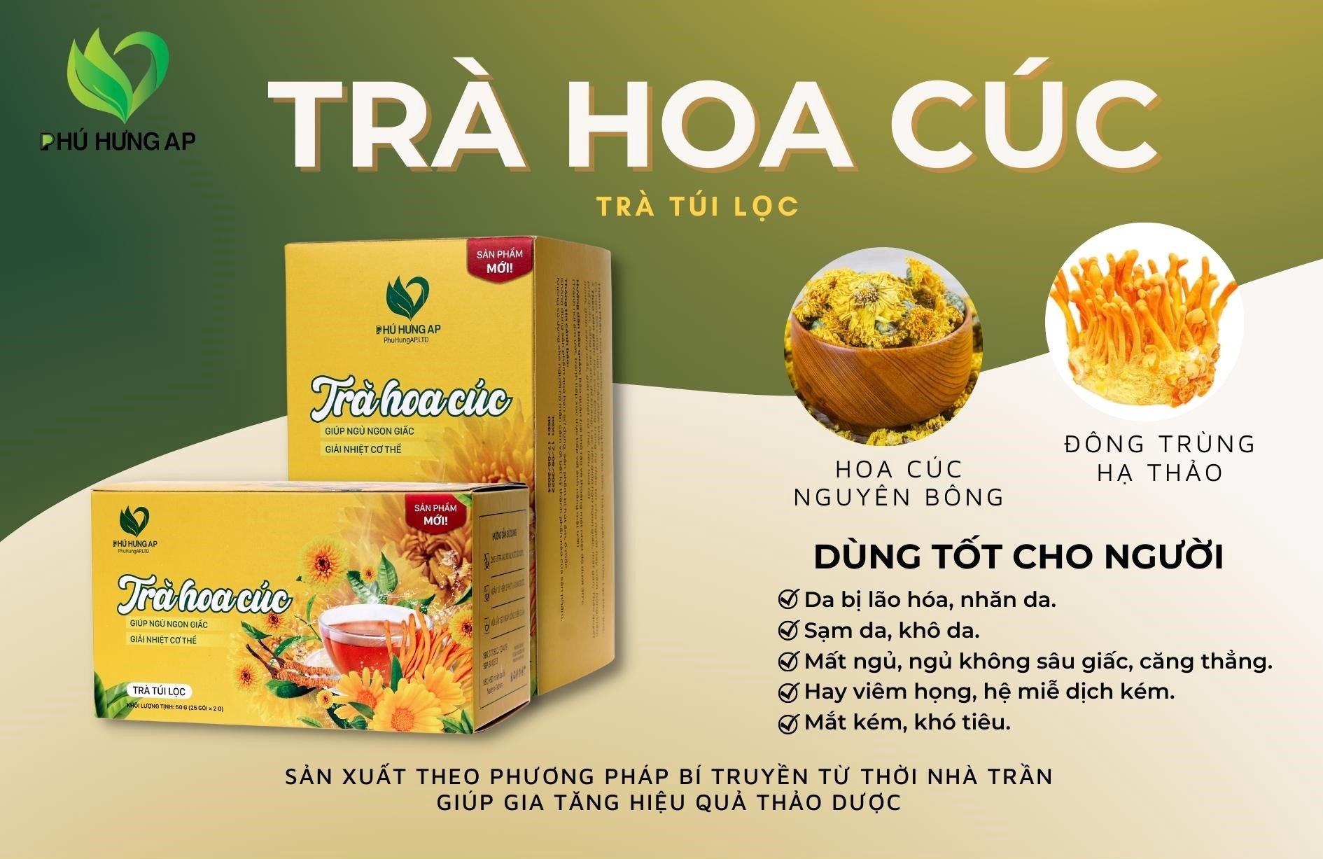 Trà hoa cúc túi lọc - Phú Hưng AP - Droppiishops