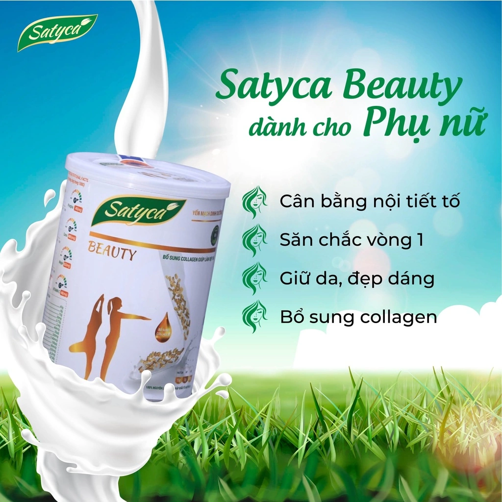 Sữa yến mạch dinh dưỡng Satyca Beauty dành cho phụ nữ - Droppiishops