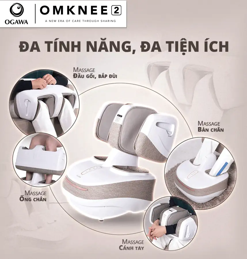 Máy massage chân – OGAWA foot reflexology Omknee 2.0 (OF-2004) đa tính năng, đa tiện ích - Kuchen Vietnam