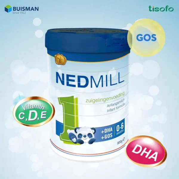 Nedmill Stage 1 800g (trẻ từ 0-6 tháng tuổi) chính hãng giá tốt - Kuchen Vietnam