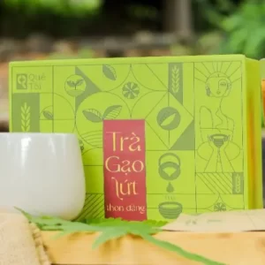 Trà Gạo Lứt Thon Dáng chính hãng giá rẻ 14 gói x 50 gr - Quê Tôi Group - Kuchen Vietnam