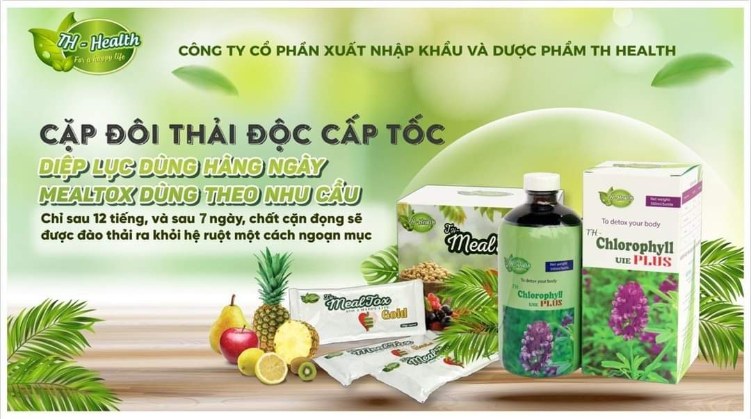 Cặp đôi detox cơ thể, thải độc cấp tốc Diệp lục TH và Mealtox