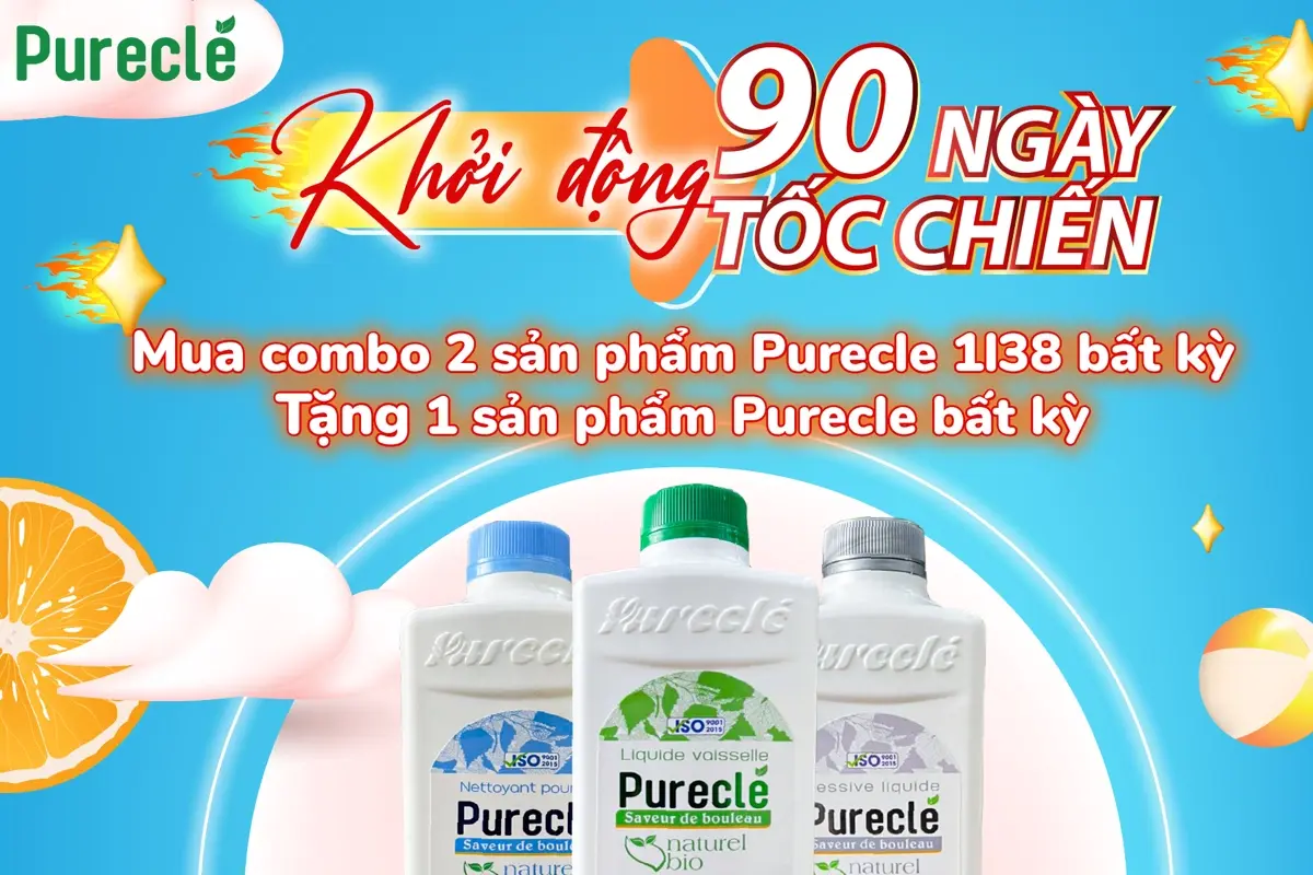 Chương trình khuyến mãi Purecle khởi động 90 ngày tốc chiến 2023 dành cho đối tác Kuchen Việt Nams