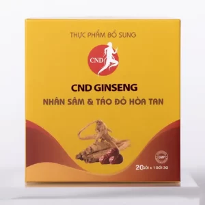 Nhân sâm & táo đỏ hòa tan CND Ginseng 20 gói x 3g chính hãng giá tốt - Kuchen Vietnam