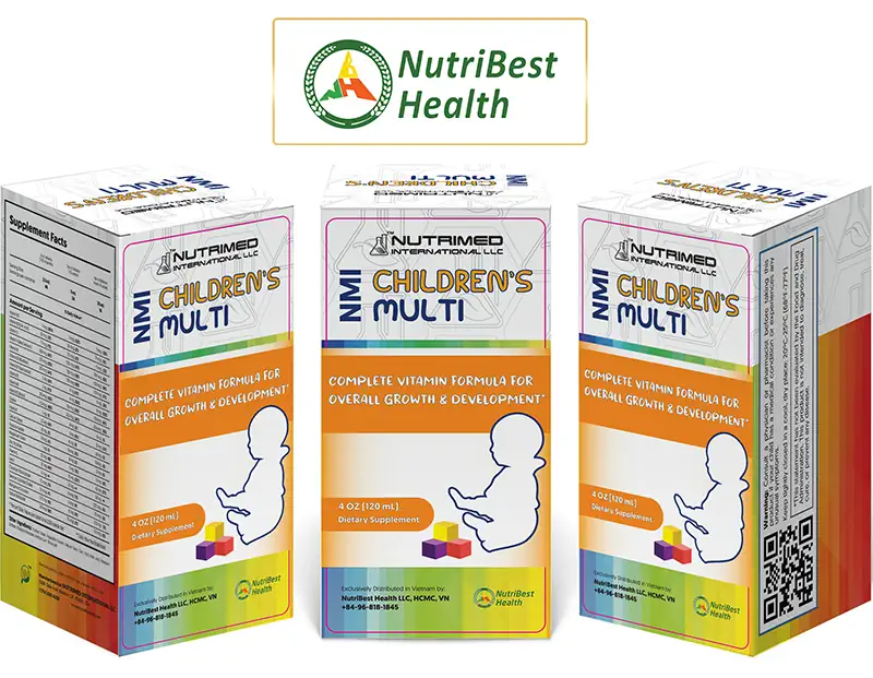 Thực phẩm Bổ sung một số vitamin giúp tăng cường sức đề kháng NMI Children’s Multi - NUTRIMED INTERNATIONAL LLC - Nutribest Health - Kuchen Vietnam