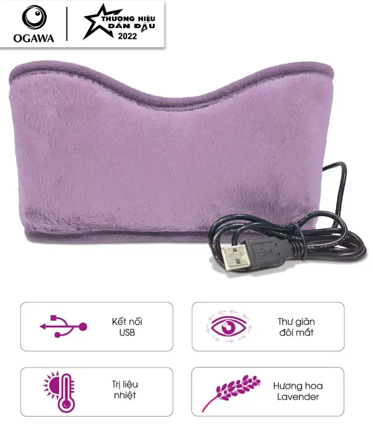 Tiện ích và tính năng Máy Massage mắt Ogawa USB Eye Mask With Lavender Aroma - Kuchen Vietnam