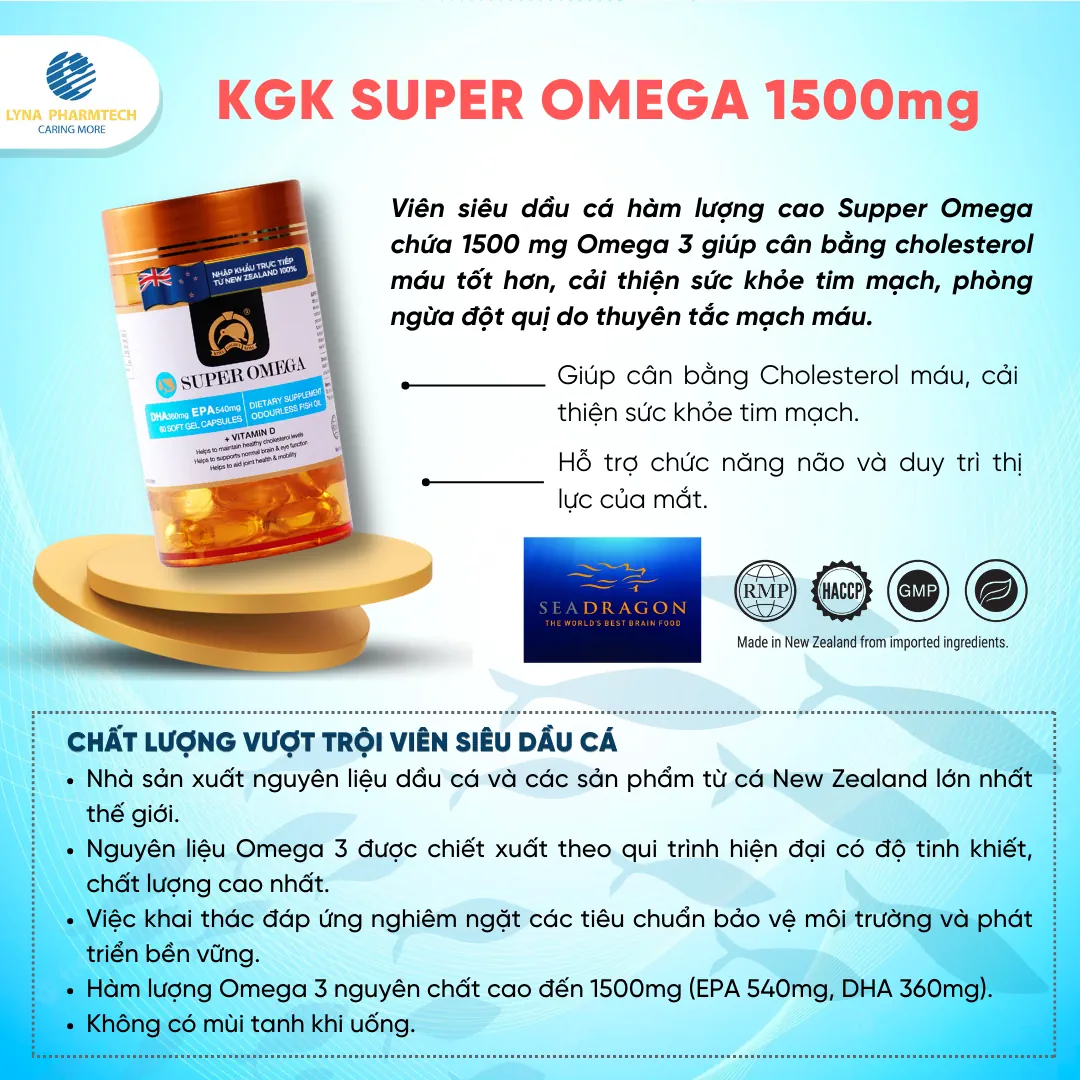 KGK Super Omega 1500mg - Lyna Pharmtech